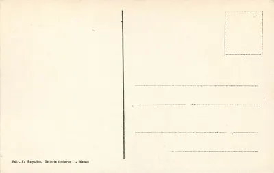 Pozzuoli — Tempio di Serapide — Wydawca Ragozino, Galleria Umberto I, Neapol — Rewers