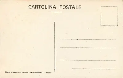 Pozzuoli - La Solfatara (nuova bocca) — wydawca E. Ragozino, seria 8869 — Rewers