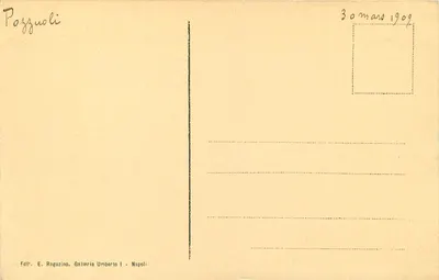 Pozzuoli — Anfiteatro — Editor E. Ragozino, Galleria Umberto I, Nápoles — Verso