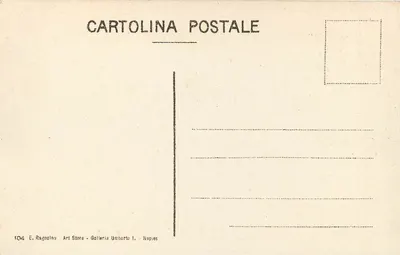 Pozzuoli - A Solfatara — editor E. Ragozino, Nápoles — Verso