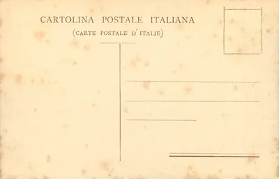 Ravello — Panorama z Villa Rufolo — Kartka pocztowa włoska — Rewers