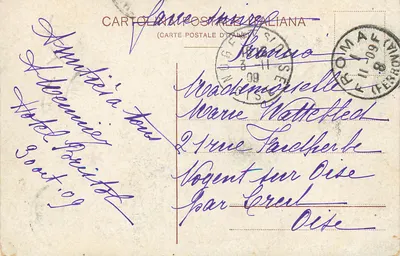 Rzym - Bazylika św. Pawła — wydawca nieznany, nr 4 — Rewers