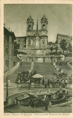 Roma - Piazza di Spagna - Igreja da Trindade dos Montes