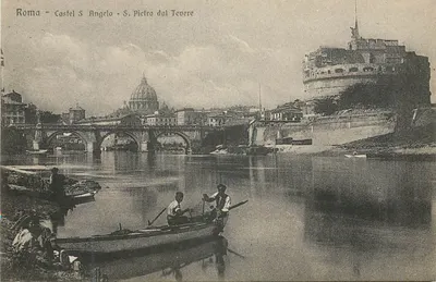 Roma - Castel S. Angelo - S. Pietro dal Tevere — editor V.R. Pref. Como N° 7153
