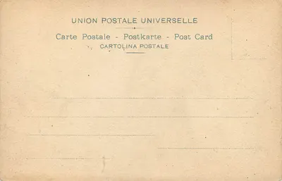 Roma - Colosseo (esterna) — vue nocturne du Colisée avec lune, éditeur UNION POSTALE UNIVERSELLE — Verso
