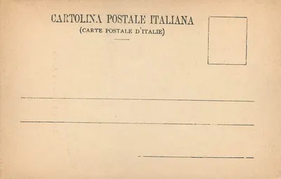 Templo de Castor e Pólux — Roma — Cartolina Postale Italiana — Verso