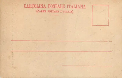 Piazza del Quirinale — Obelisk z dwiema statuami jeźdźców i koni — Cartolina Postale Italiana — Rewers