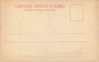 Foro Romano i łuk Septyma Severa — Stara pocztówka włoska — Rewers