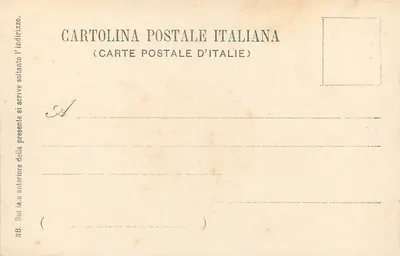 Igreja da Trindade dos Montes com a Escadaria — Roma — Ing. P. Becchilini, n° 691 — Verso