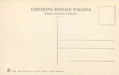 Salerno - Panorama Vietri i Raito — Wydawca Brunner & C., nr 8419 — Rewers