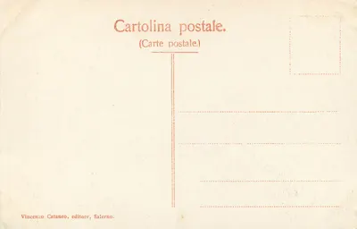 Salerno — Duomo, Brązowa Brama — wydawca V. Laspro, nr 1099 — Rewers