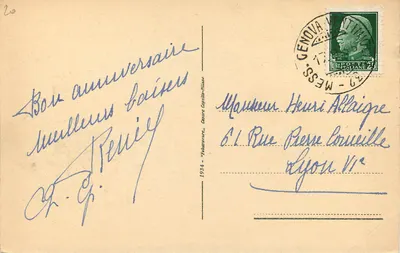 San Remo — Widok z Hotelu Roya — Wydawca 'Félibertaire' nr 20 — Rewers