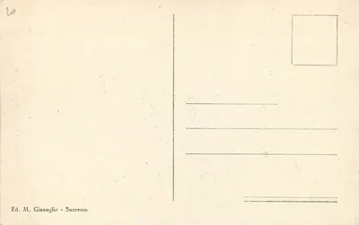 Sanremo - Palazzo Borea d'Olmo — hoekuitzicht met straat en tram — Achterkant
