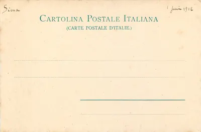 Porta S. Marco — Siena — Fotografia Lombardi, nr A378 — Rewers