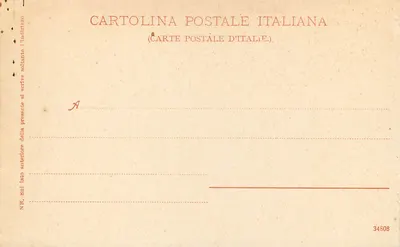 Sorrento — Hotel Vittoria — Cartolina Postale Italiana n°34808 — Verso