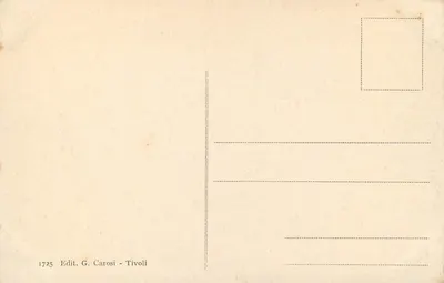 Tivoli - Entrada da Villa Adriana — Editor G. Carosi, n° 1725 — Verso