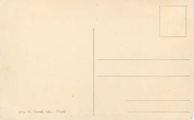 Tivoli - Fontana delle Sibille — G. Carosì, wydawca, nr 1715 — Rewers