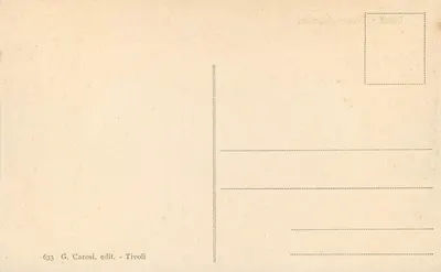 Tivoli - Widok malowniczy — G. Carosì, wydawca, nr 633 — Rewers