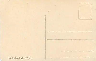 Tipolì - De honderd fonteinen — G. Carosi, n° 1709 — Achterkant