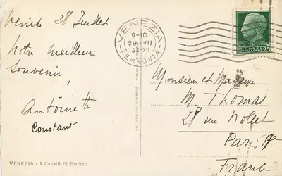 Vêneto - Os Cavaleiros de Bronze — Editor R.D. Cesare Capello, Milão — Verso