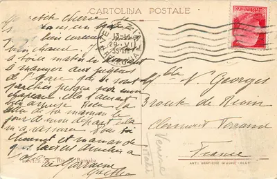 Venezia — il campanile di San Giorgio Maggiore — editore Arti Grafiche Giudici, Clusone — Verso