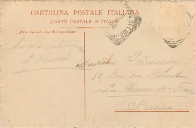 Wenecja - Kościół św. Marka — wydawca Cartolina Postale Italiana, numer serii nie widoczny — Rewers
