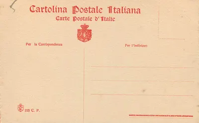 Wenecja - Pałac Ducale - fasada ku Molo — Italian Postcard n° 221 C.P. — Rewers