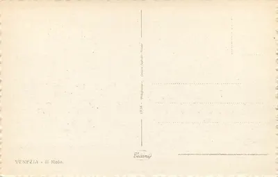 Vêneto - O Molo — Editor Escamy, série 1936 — Verso