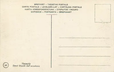 Wenecja - Kanal Grande dall'Accademia — AP — Rewers