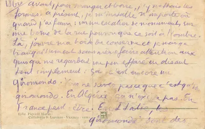Vicenza - Igreja e Piazza Carmine — Editor Piccioli Mario, n° 00362 — Verso