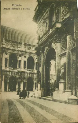Vicenza — Ângulo do Município e Basílica — Éditrice La Cartolibraria, n° 33647