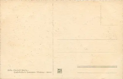 Vicenza - Fiume Retrone - Ponte S. Michele — Edição Piccioli Matio, série 88332 — Verso