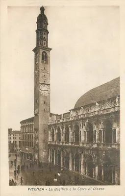 Vicenza - A Basílica e a Torre de Piazza
