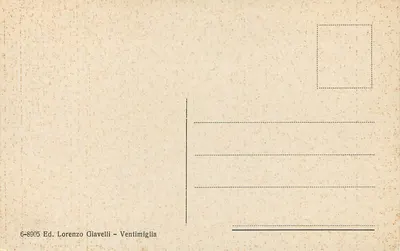 Ventimiglia — Panorama i Most — Wyd. Lorenzo Giavelli — Rewers
