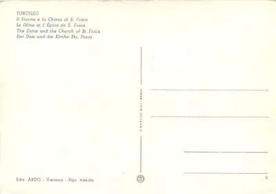 Torcello — Dach i Kościół S. Fosca — P. Marzari & R.L.-Semic — Rewers