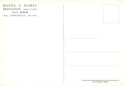 Hotel S. Maria — Brenzone (Jezioro Garda) — Saiga Paragon - Genua — Rewers