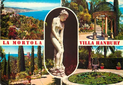 La Mortola — Villa Hanbury — widok panoramiczny i ogród