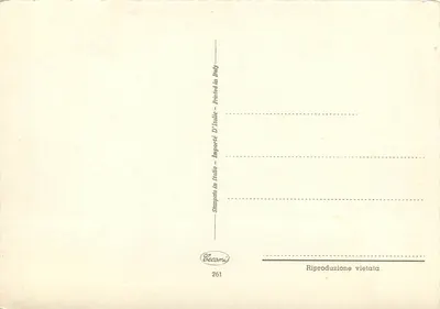 Zamek w Vanoise — Zasnieżona góra — Cecamani n°261 — Rewers