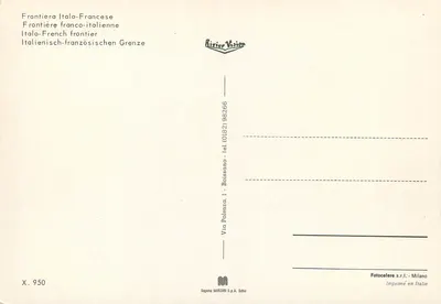 Granica włosko-francuska — Rivier Vision — n° X.950 — Rewers