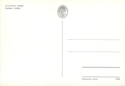 Lago di Garda — widok panoramiczny — M. Rossia Brescia, n° 1290 — Rewers