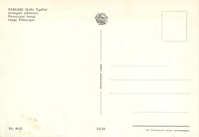 Paraggi (Golfo Tigullio) — widok malowniczy — Ed. M.G. n° 35154 — Rewers