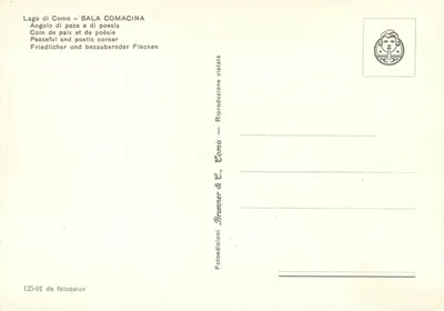 Jezioro Como — Sala Comacina — Brunner & C., Como — Rewers