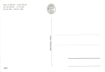 Isola Garda — Lago di Garda — M. Ross - Brescia — Achterkant