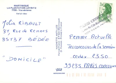 Plantacja Leyritz — Widok z lotu ptaka — IRIS — Rewers