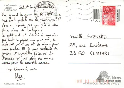 La Caravelle — Martinique — Éditions La Case à Rhum — Rewers