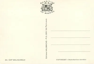 Cap Malheureux — Port Louis — Éditions HALBWACHS — Rewers