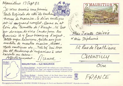 Le Morne Brabant — Mauritius — wydawca TECHNIC STUDIO — Rewers