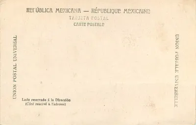 Fontanna na Alamedzie — Meksyk — wydawca Guillermo Bauer, nr 38 — Rewers