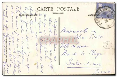 The Pyrenees - Lake Bleu (alt. 1968 m.) - Bloc Frères publishers, no. 28 — Back