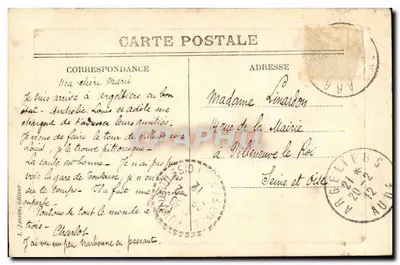NARBONNE — Katedra Świętego Justa — L. Janson, wydawca — Rewers